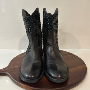 Savio 1969 Italian Made in Italy Black Leather Boots Size 39